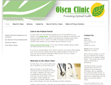 Tablet Screenshot of olsenclinic.com